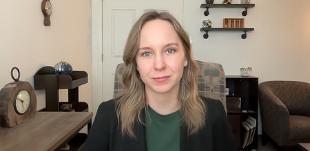 Screenshot of the course showing the expert